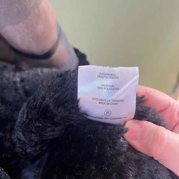 NVLT Anthropologie Camo Faux Fur‎ Lined Shearling Winter Coat Size S - Picture 6 of 7